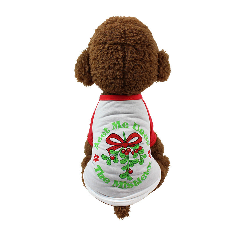 KFX-7175613 Cozy Cotton Dog Christmas Sweatshirt Vest in Multiple Styles and Sizes