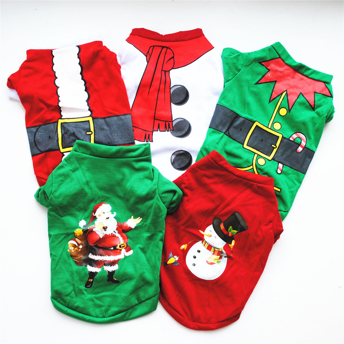 KFX-7175613 Cozy Cotton Dog Christmas Sweatshirt Vest in Multiple Styles and Sizes