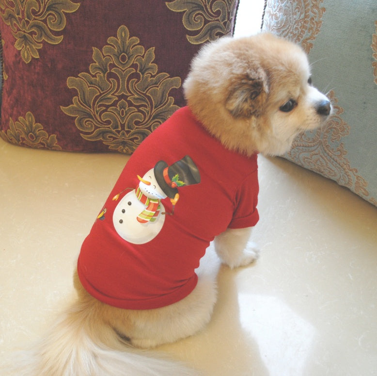 KFX-7175613 Cozy Cotton Dog Christmas Sweatshirt Vest in Multiple Styles and Sizes
