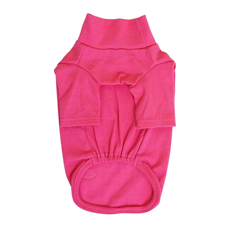 KFX-7177021 Cozy Turtleneck Ribbed Cat Shirt in Sky Blue, Fruit Green, and Pink - Sizes S to XL
