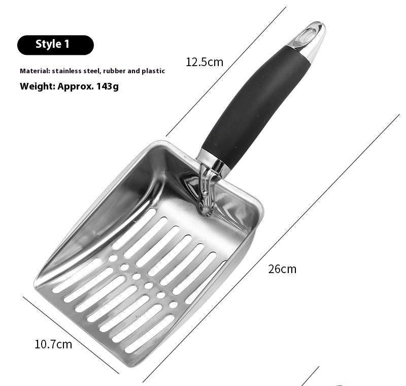 KFX-7177405 Large Stainless Steel Cat Litter Scoop with Multiple Handle Options