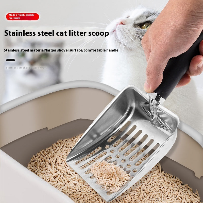 KFX-7177405 Large Stainless Steel Cat Litter Scoop with Multiple Handle Options