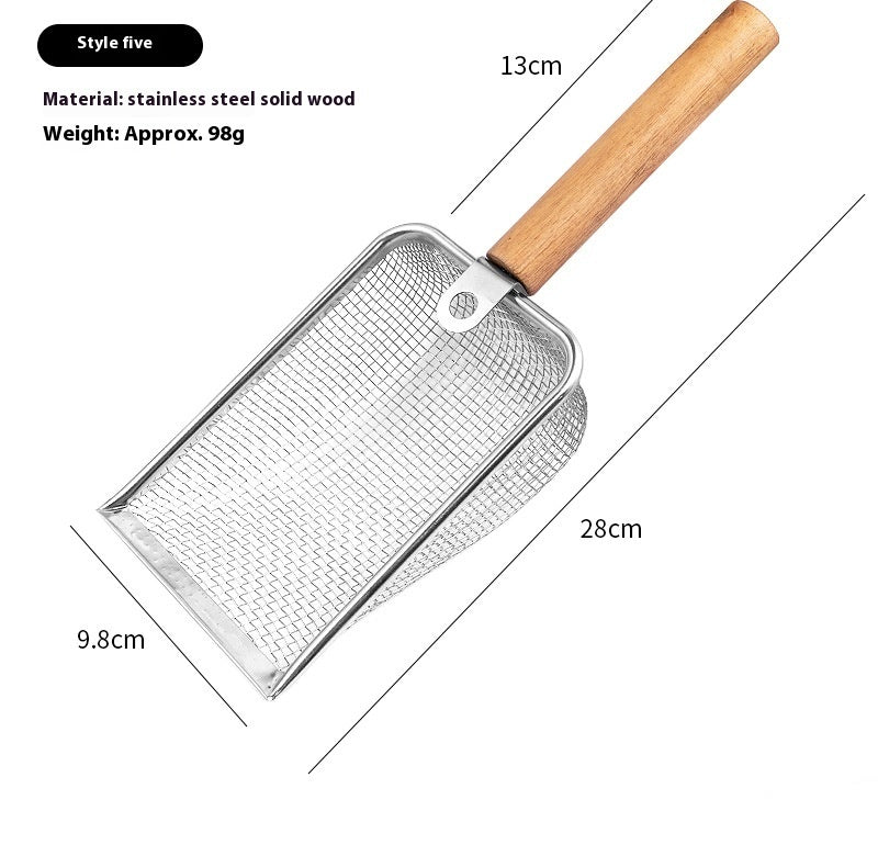 KFX-7177405 Large Stainless Steel Cat Litter Scoop with Multiple Handle Options