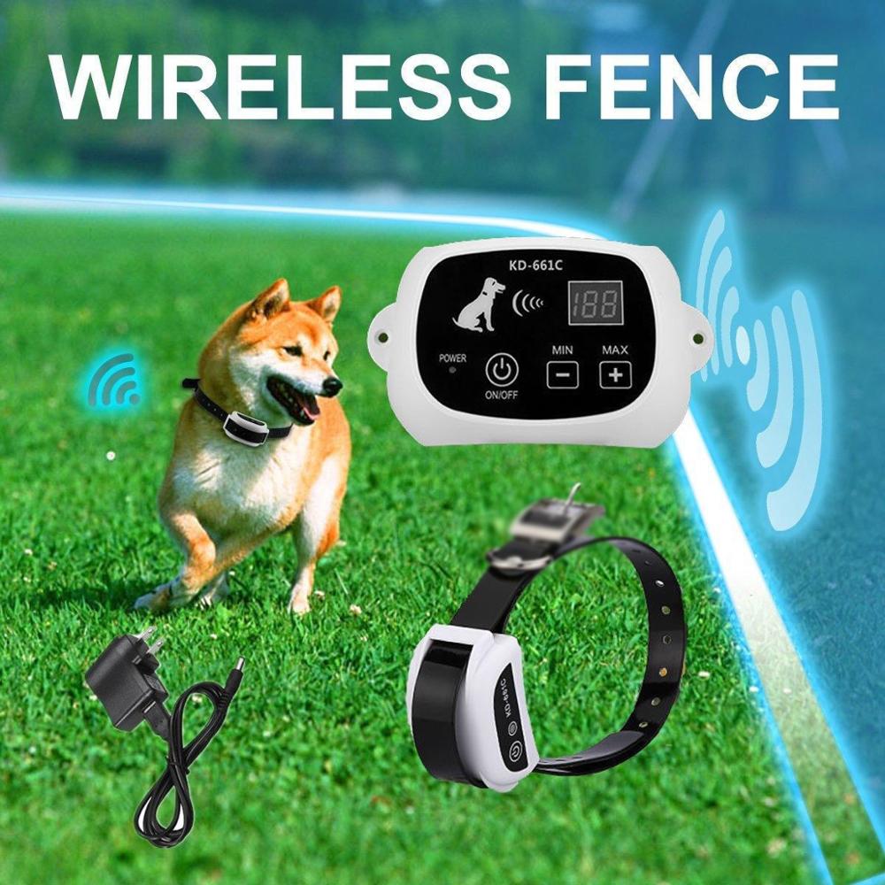 KFX-7179197 Wireless Electronic Pet Fence System with Rechargeable Waterproof Collar and Adjustable Range