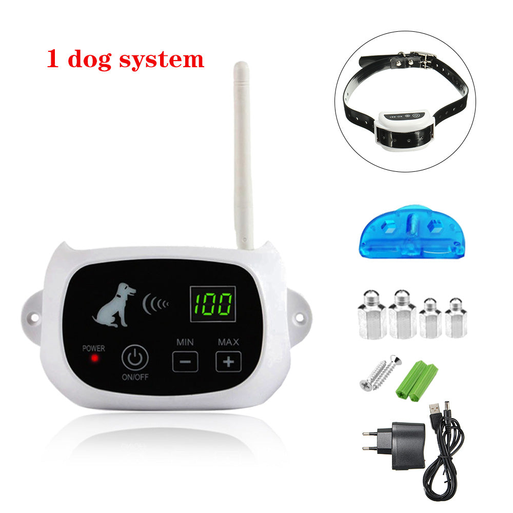KFX-7179197 Wireless Electronic Pet Fence System with Rechargeable Waterproof Collar and Adjustable Range