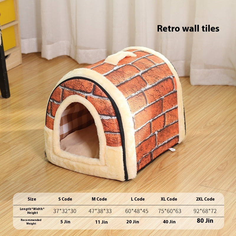 KFX-7181245 Four Seasons Removable and Washable Dog and Cat Nest Bed