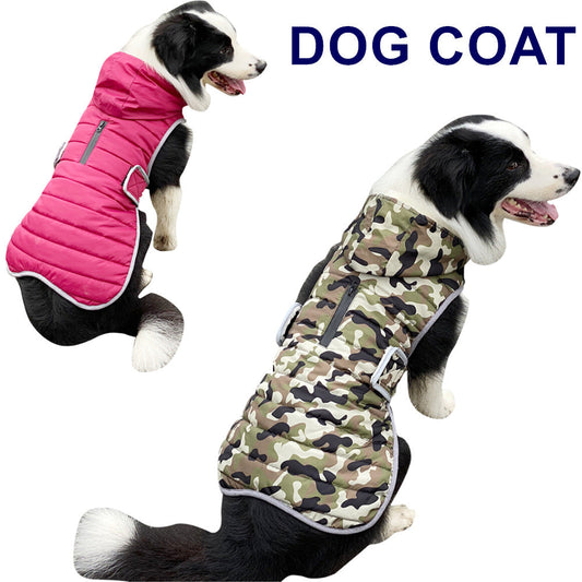 KFX-7181629 Stylish Detachable Hooded Camo Dog Coat in Multiple Colors and Sizes