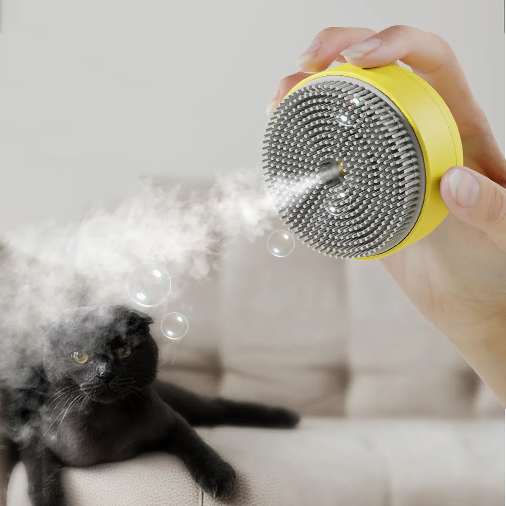 KFX-7182781 Electric Pet Spray Comb with Massage Feature for Cats and Dogs – 30ml Water Tank, Portable and Convenient