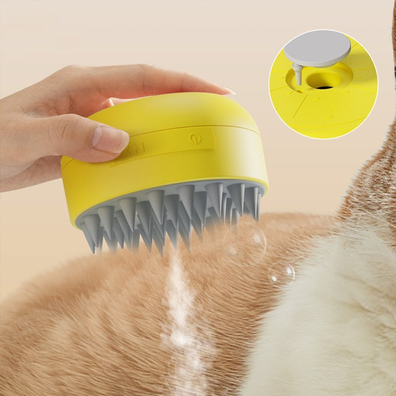 KFX-7182781 Electric Pet Spray Comb with Massage Feature for Cats and Dogs – 30ml Water Tank, Portable and Convenient