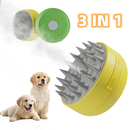 KFX-7182781 Electric Pet Spray Comb with Massage Feature for Cats and Dogs – 30ml Water Tank, Portable and Convenient