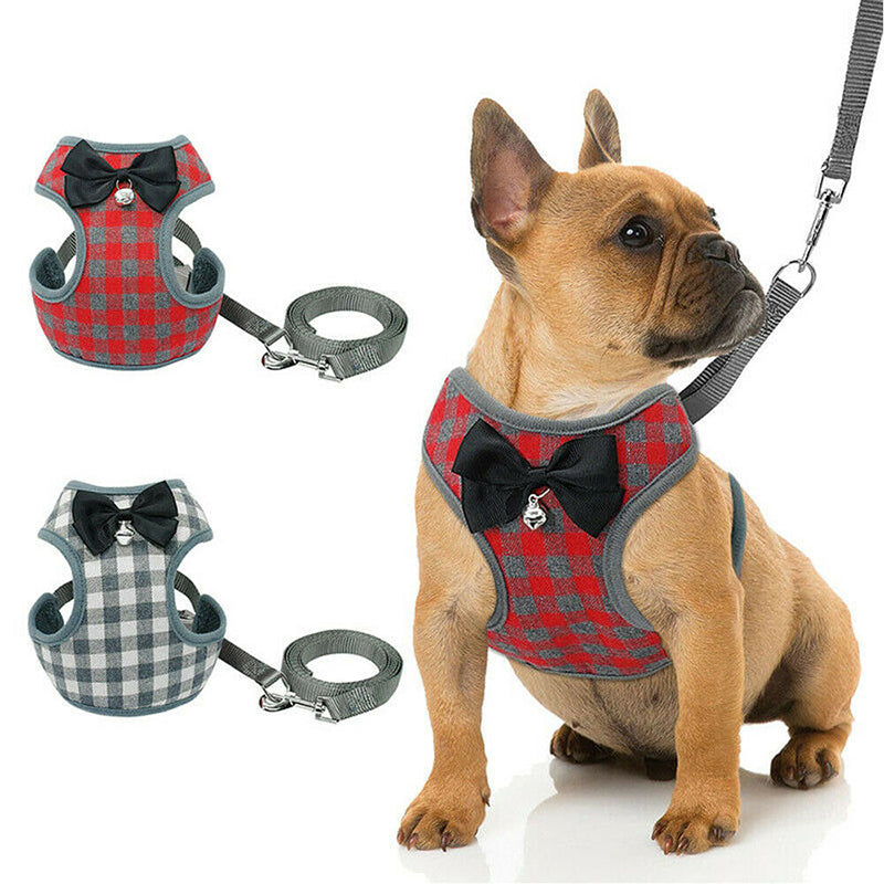 KFX-7186237 Adjustable Cloth Dog Leash with Chest Strap - Sizes S, M, L Available