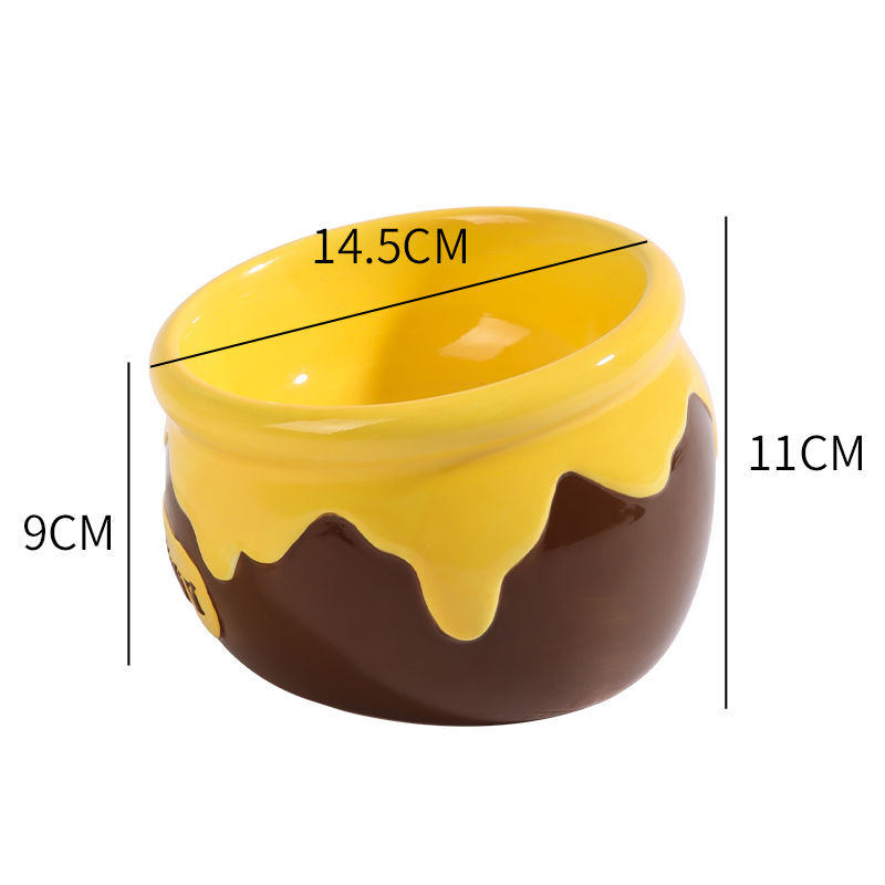 KFX-7188925 Elevated Ceramic Cat and Dog Bowl with Antislip Design for Cervical Support