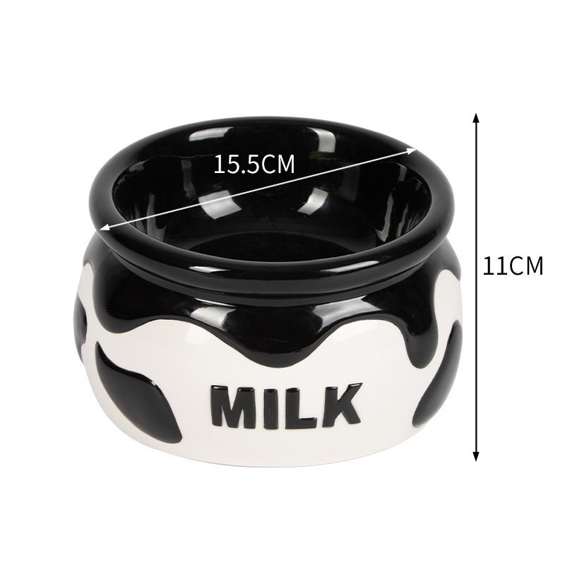 KFX-7188925 Elevated Ceramic Cat and Dog Bowl with Antislip Design for Cervical Support