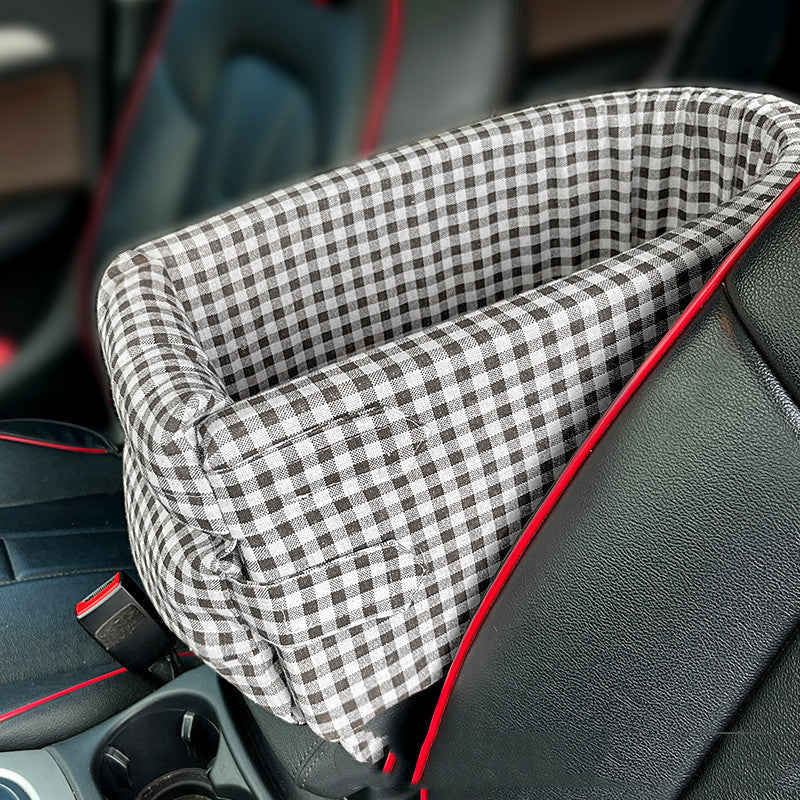 KFX-7189181 Stylish Plaid Dog Kennel for Travel – Available in Pink, Curry, Green, and Black