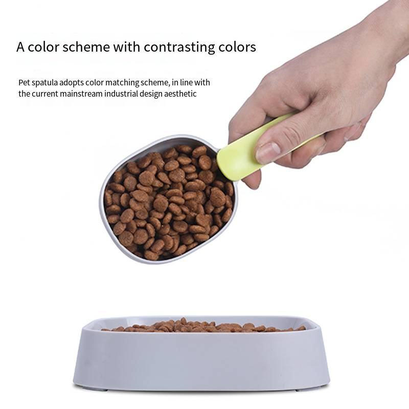 KFX-7190205 Ergonomic Pet Food Scoop with Bag Clip Handle for Accurate Measurement and Easy Feeding