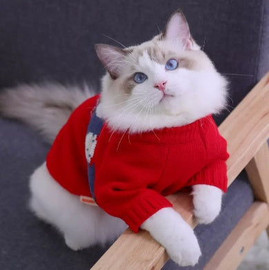 KFX-7190717 Cozy Autumn and Winter Sweaters for Kittens - Anti-Shedding Designs in Various Colors and Sizes