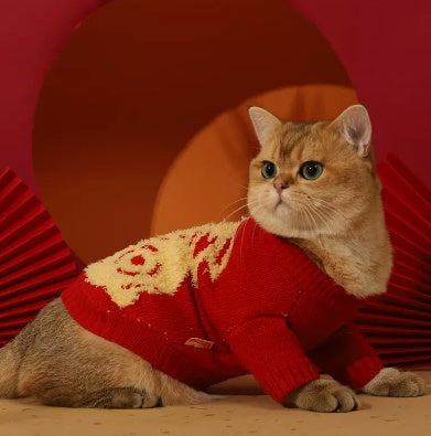 KFX-7190717 Cozy Autumn and Winter Sweaters for Kittens - Anti-Shedding Designs in Various Colors and Sizes
