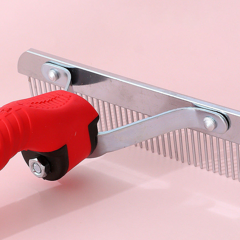 KFX-7194301 Extra-Large Pet Comb Grooming Brush for Deshedding Large Dogs, Ideal for Golden Retrievers, Huskies, and German Shepherds