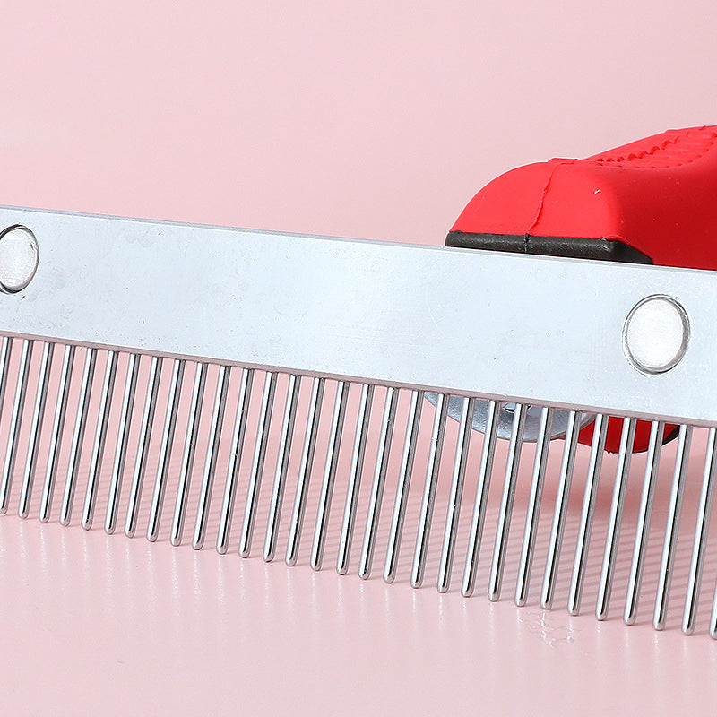 KFX-7194301 Extra-Large Pet Comb Grooming Brush for Deshedding Large Dogs, Ideal for Golden Retrievers, Huskies, and German Shepherds