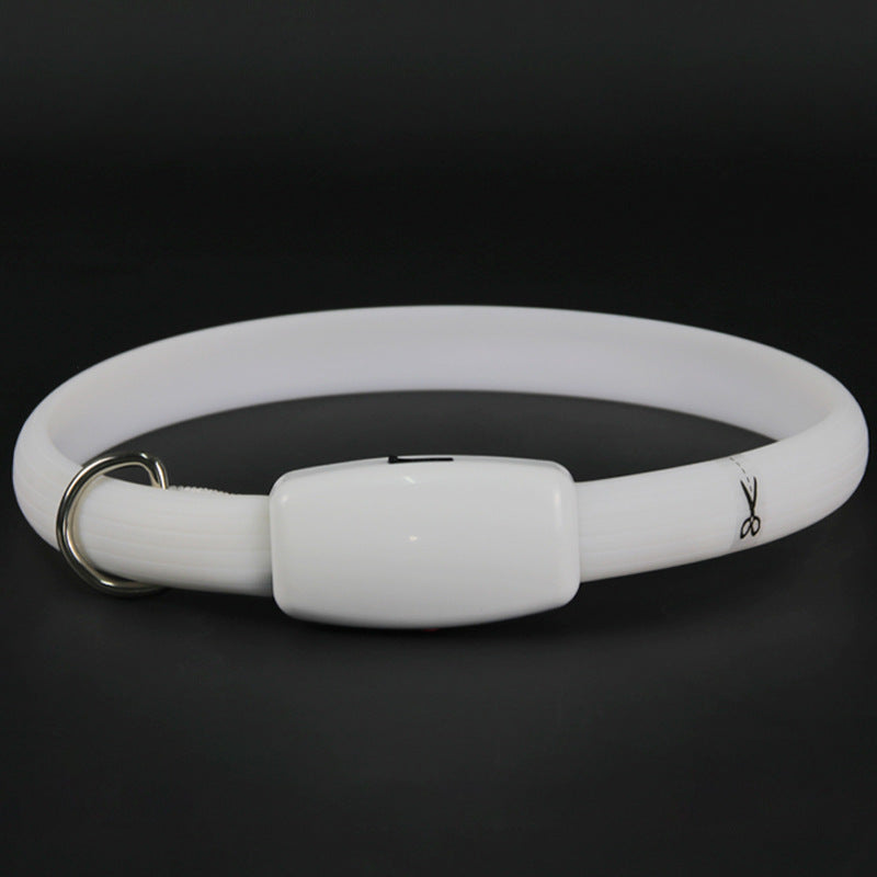 KFX-7194685 Luminous Rechargeable Dog Walking Collar Leash - Universal Size 65cm for All Seasons