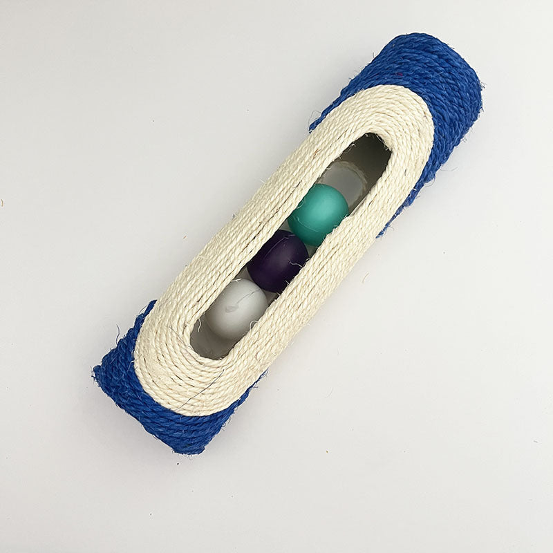 KFX-7199293 Cat Self-Playing Relief Toy with Sisal and Plastic Ball - 28.5cm Long