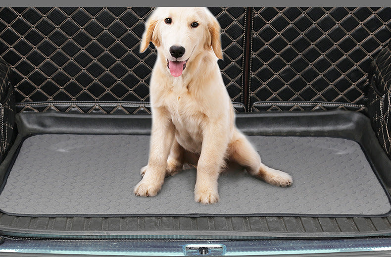 KFX-7200317 Cotton Dog Stool Mat with Non-Slip Backing - Available in Gray and Beige