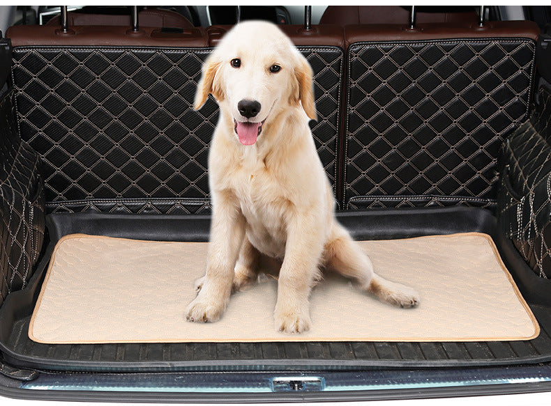 KFX-7200317 Cotton Dog Stool Mat with Non-Slip Backing - Available in Gray and Beige