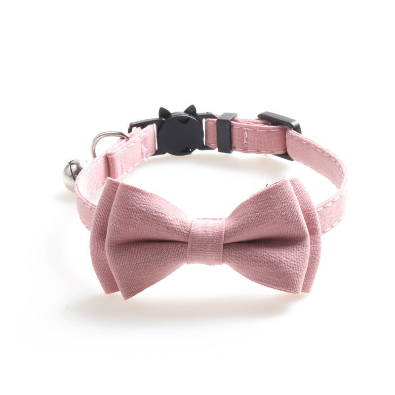 KFX-7200445 Solid Color Cloth Pet Collar, 1.0*28CM, Available in Four Colors