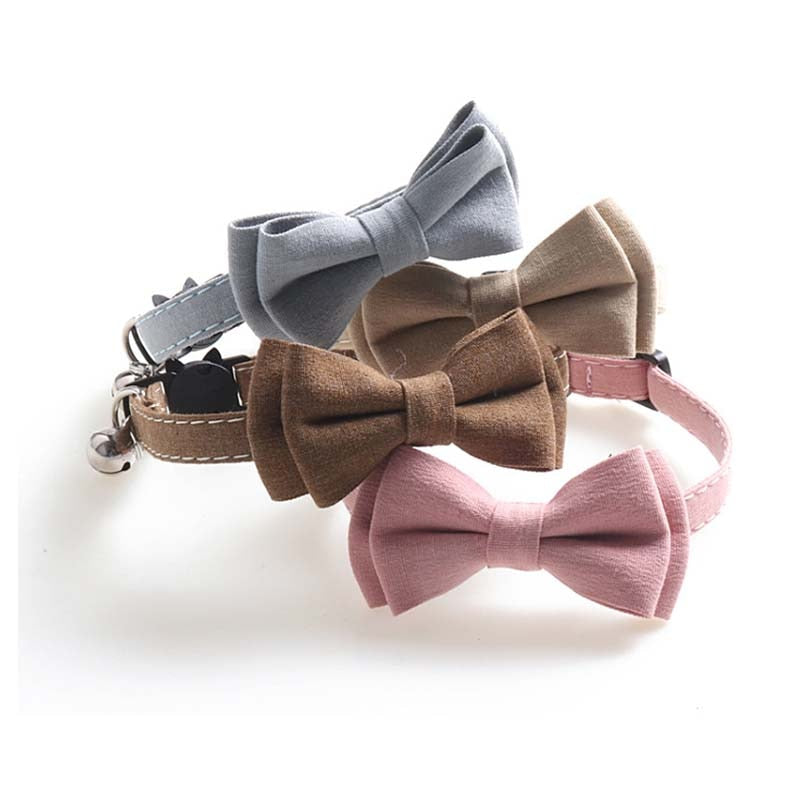 KFX-7200445 Solid Color Cloth Pet Collar, 1.0*28CM, Available in Four Colors