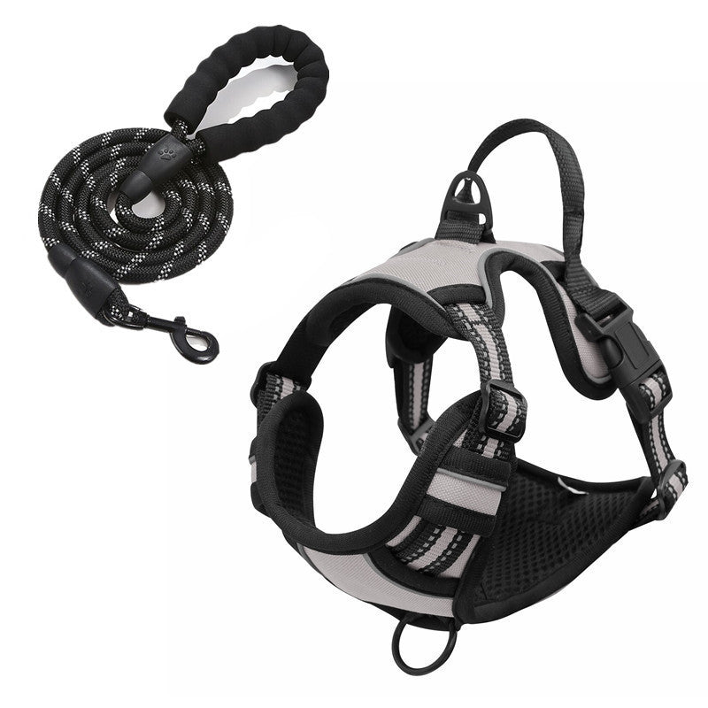 KFX-7201085 Nylon Dog Hand-Holding Rope for Chest and Back – Available in Multiple Colors (1.5m)
