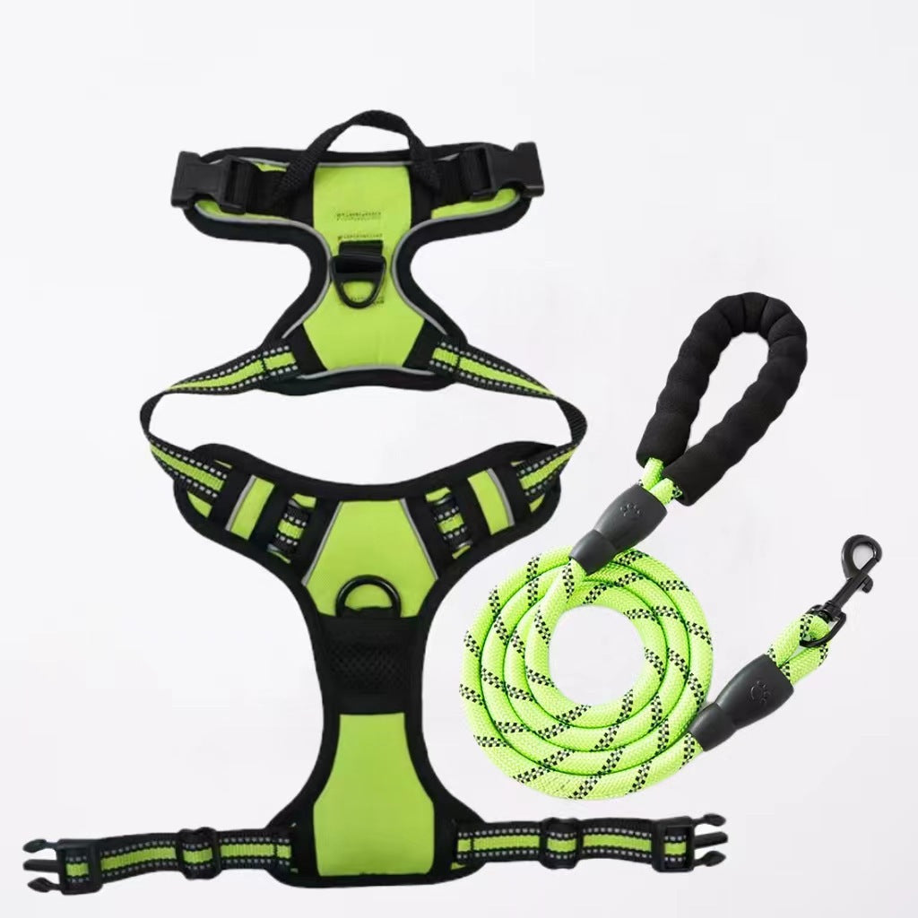 KFX-7201085 Nylon Dog Hand-Holding Rope for Chest and Back – Available in Multiple Colors (1.5m)