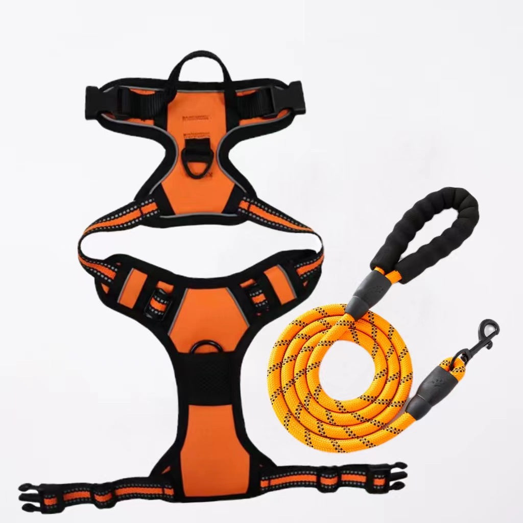 KFX-7201085 Nylon Dog Hand-Holding Rope for Chest and Back – Available in Multiple Colors (1.5m)