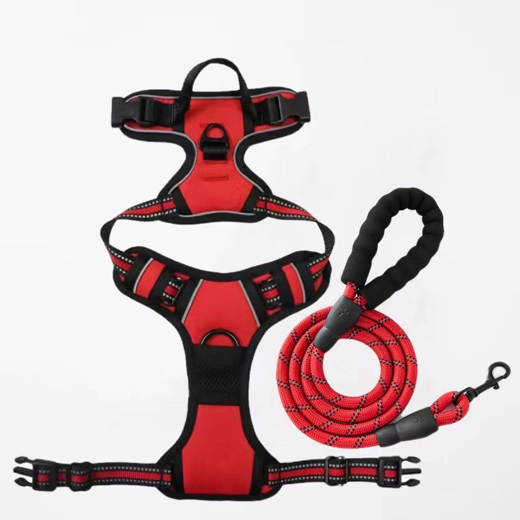 KFX-7201085 Nylon Dog Hand-Holding Rope for Chest and Back – Available in Multiple Colors (1.5m)