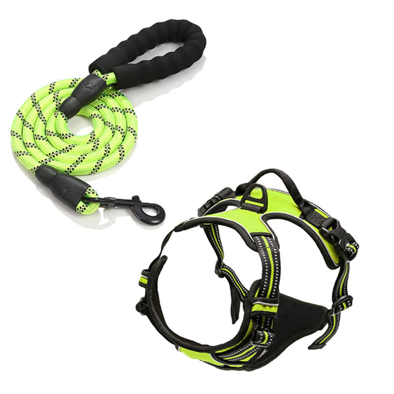 KFX-7201085 Nylon Dog Hand-Holding Rope for Chest and Back – Available in Multiple Colors (1.5m)