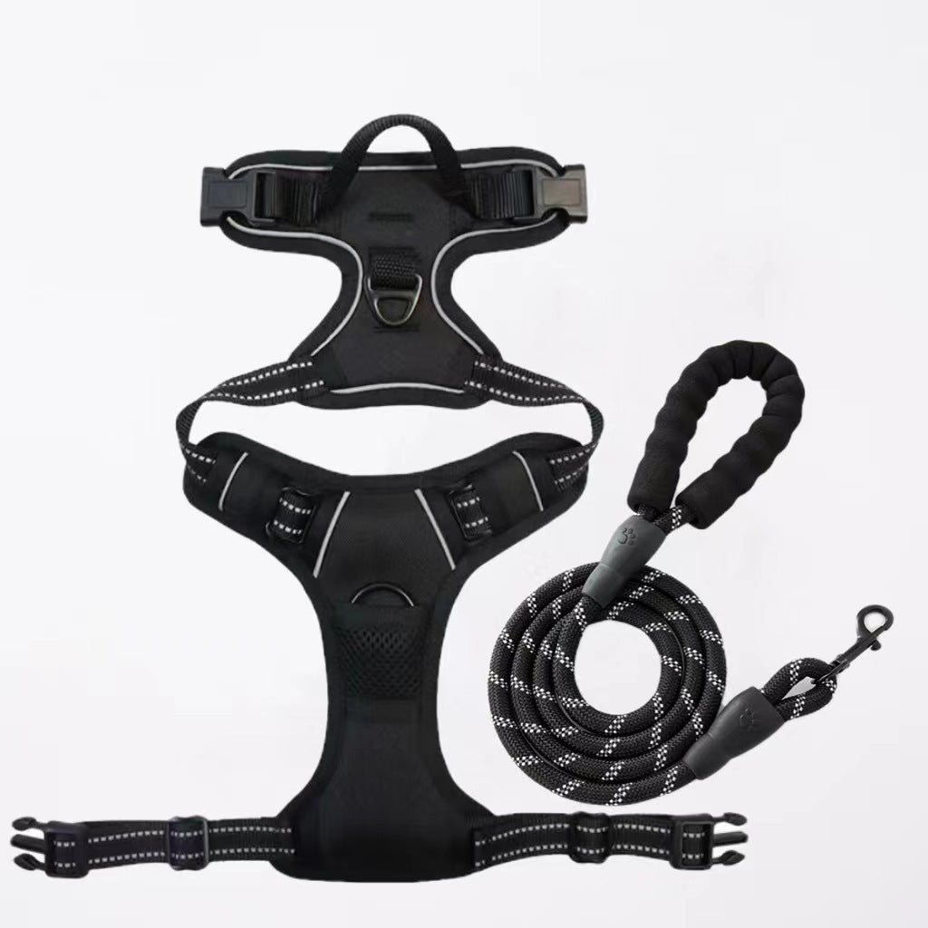 KFX-7201085 Nylon Dog Hand-Holding Rope for Chest and Back – Available in Multiple Colors (1.5m)