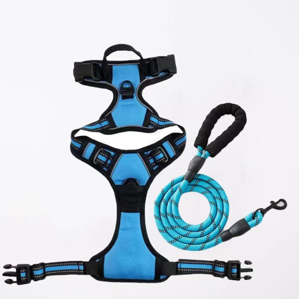 KFX-7201085 Nylon Dog Hand-Holding Rope for Chest and Back – Available in Multiple Colors (1.5m)