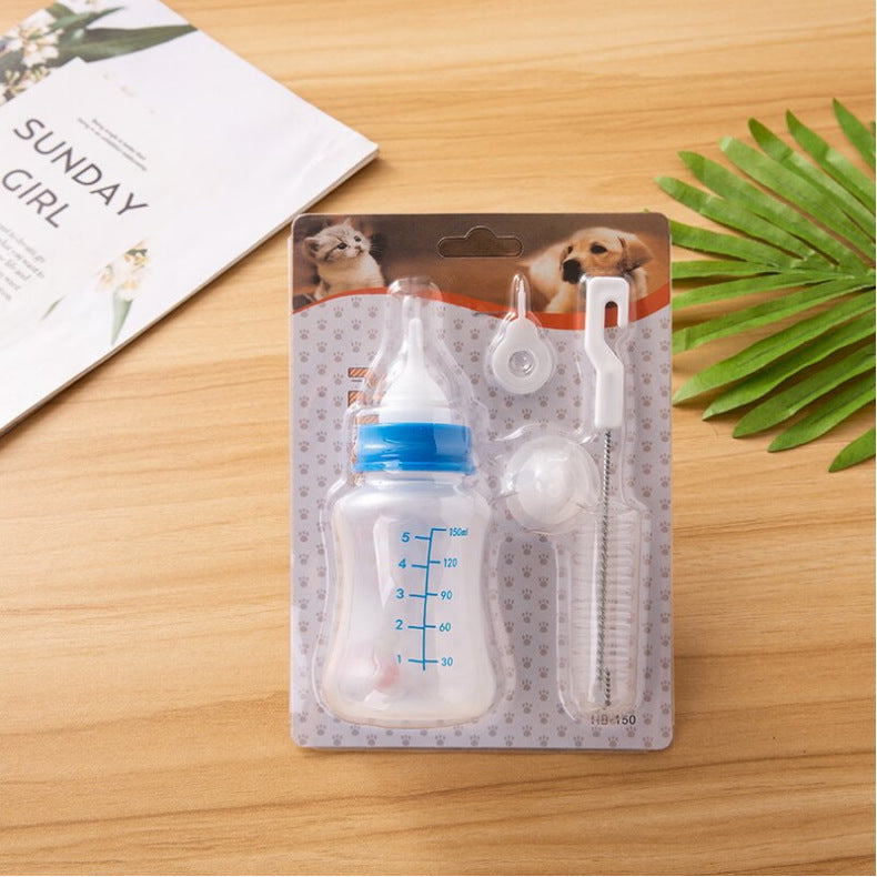 KFX-7202237 Pet Multi-Pacifier Soft Spout and Bottle Brush 3-Piece Set for Cats and Small Pets