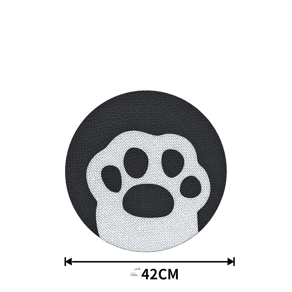 KFX-7204413 Double-Sided Cat Scratching Board for Claw Maintenance - 42 cm Diameter, Eco-Friendly Cardboard
