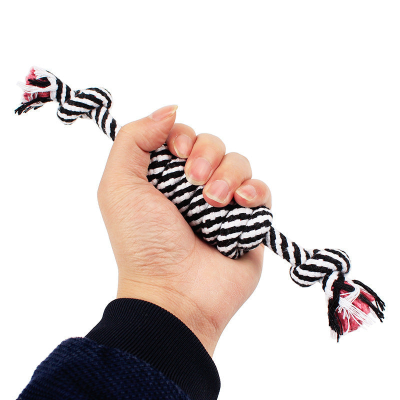 KFX-7205053 Cotton Rope Chew Toy for Small to Medium Dogs - Molar Cleaning and Fun