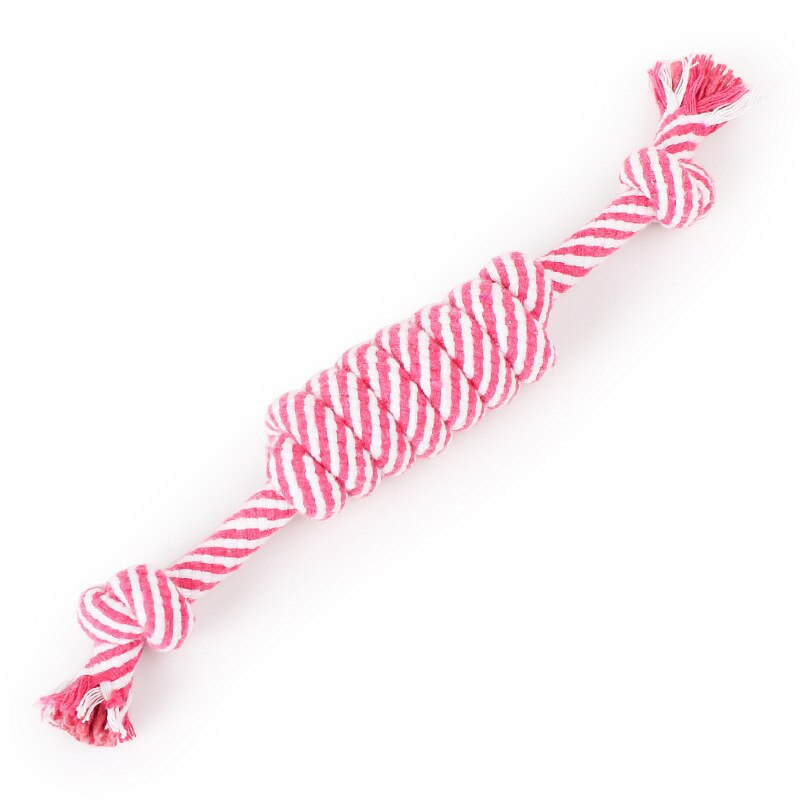 KFX-7205053 Cotton Rope Chew Toy for Small to Medium Dogs - Molar Cleaning and Fun