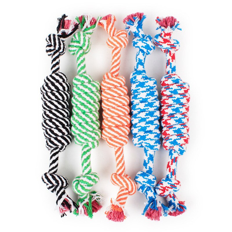 KFX-7205053 Cotton Rope Chew Toy for Small to Medium Dogs - Molar Cleaning and Fun