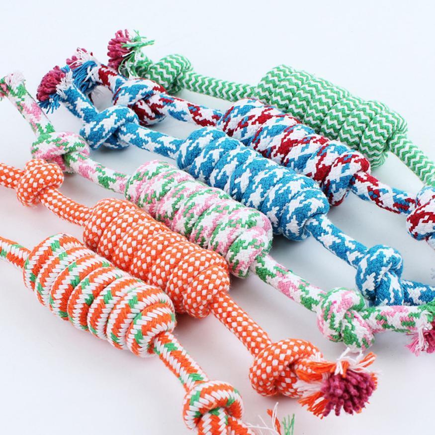 KFX-7205053 Cotton Rope Chew Toy for Small to Medium Dogs - Molar Cleaning and Fun