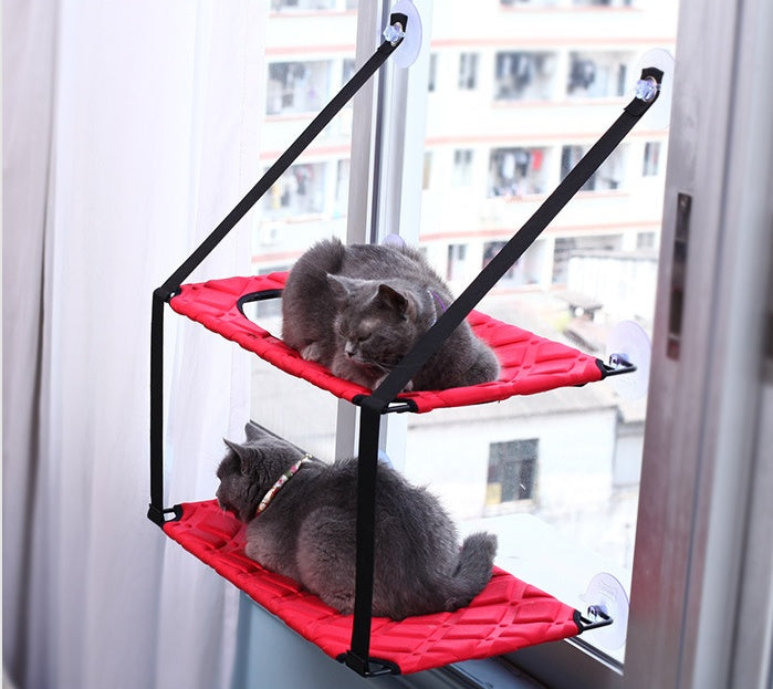 KFX-7205821 Indoor Cat Hammock Window Perch Bed for Cats - Spacious, Durable, and Easy to Clean