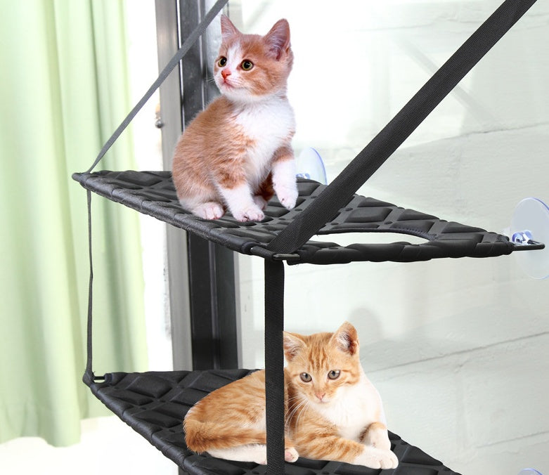 KFX-7205821 Indoor Cat Hammock Window Perch Bed for Cats - Spacious, Durable, and Easy to Clean