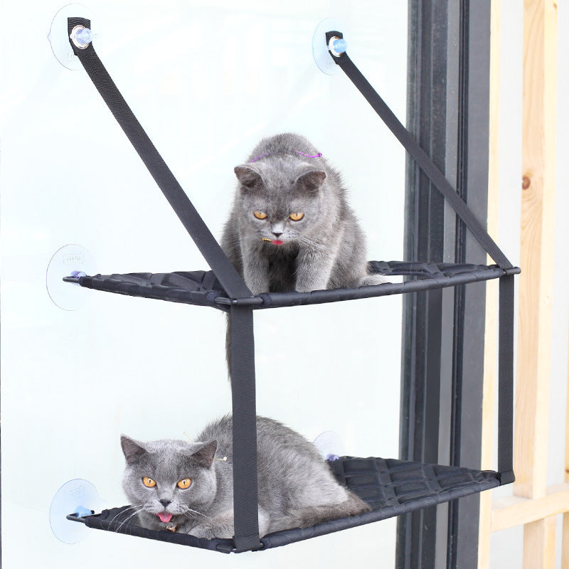 KFX-7205821 Indoor Cat Hammock Window Perch Bed for Cats - Spacious, Durable, and Easy to Clean