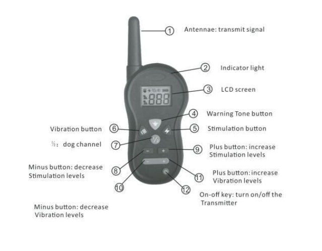 KFX-7207485 Remote Control Dog Training Device - Durable Plastic Design for Effective Training