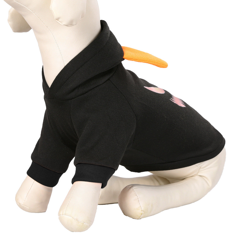 KFX-7208381 Casual Two-Legged Clothing for Pets in Black and Yellow - Sizes S, M, L, XL