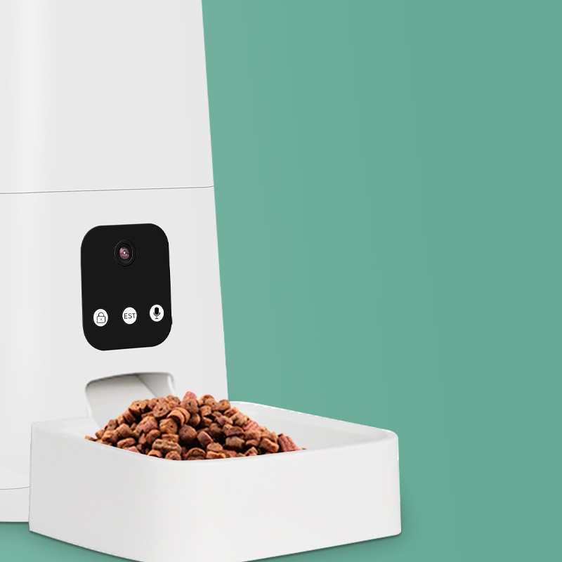 KFX-7210173 Automatic Pet Feeder with Timed & Quantitative Settings for Dogs and Cats, 5L Capacity, Detachable Design