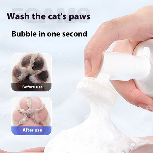 KFX-7211837 Pet Foot Cleaning Foam for Dogs and Cats - 150ml Paw Washing Brush