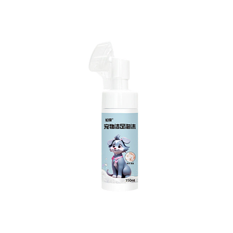 KFX-7211837 Pet Foot Cleaning Foam for Dogs and Cats - 150ml Paw Washing Brush